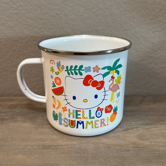 Hello Kitty Hello Summer Enamel Camping Mug - Picture 4 of 4